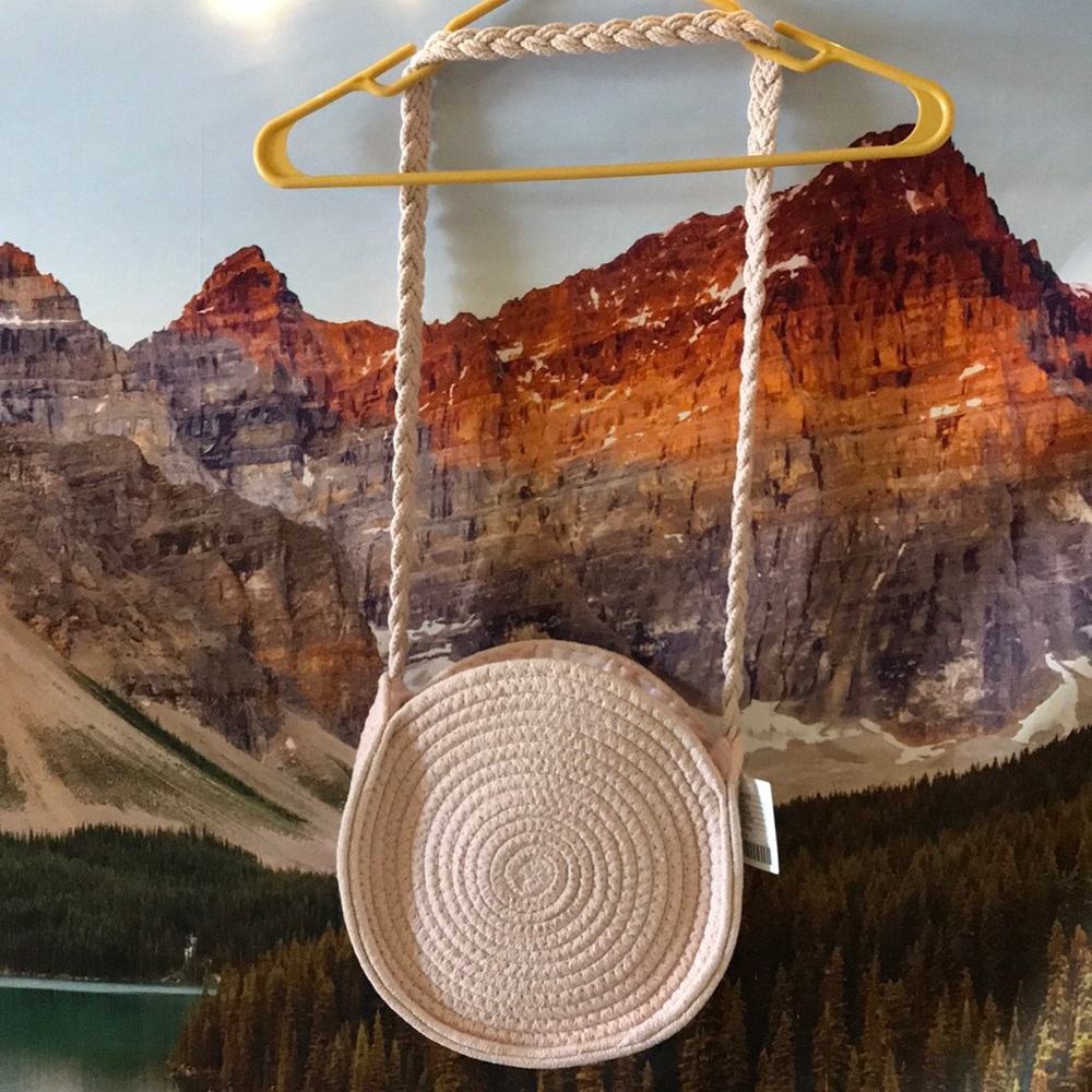 Circle Woven Crossbody Bag